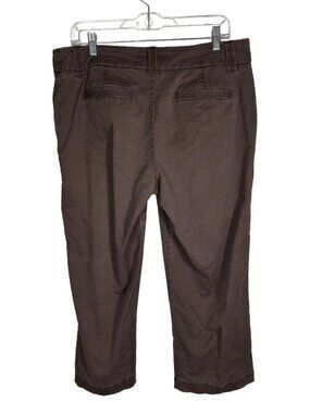 Style Womens Brown Capri Pants